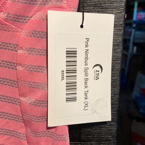 ZYIA pink & gray nimbus tank